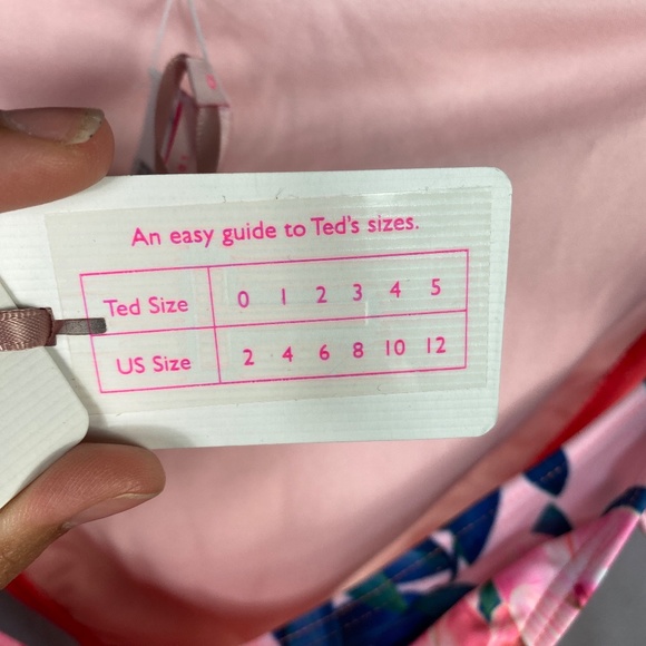 TED BAKER LONDON Orchid Wonderland Side Tie Bikini BOTTOM ONLY in Straw … - Picture 12 of 14